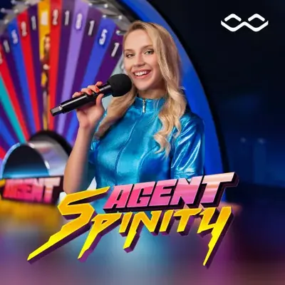 Agent Spinity — live game show tile in the RichRoyal Casino lobby