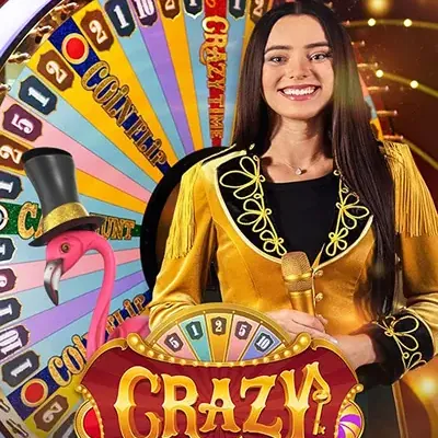 Crazy Time — live game show tile in the RichRoyal Casino lobby